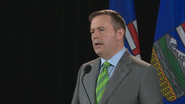UCP Leader Jason Kenney speaks to reporters on March 28, 2019.