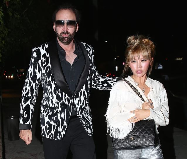 Nicolas Cage and Erika Koike pictured in Las Vegas in 2018.