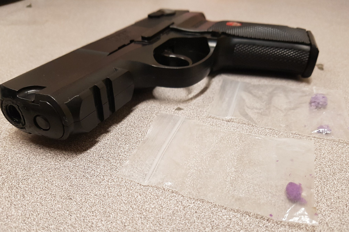 Waterloo Regional Police seized a replica firearm during an arrest in Cambridge on Thursday night.