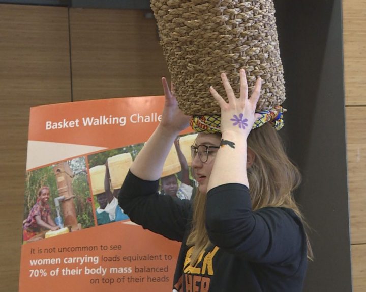 Calgarians took part in the fifth annual CARE Canada Walk In Her Shoes event on Sunday.