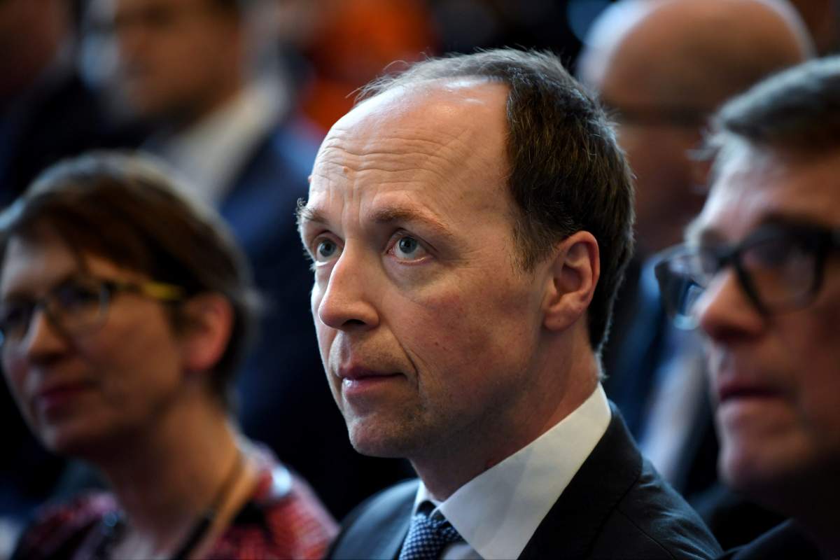 Finns Party leader Jussi Halla-aho is pictured in Helsinki, Finland February 27, 2019.
