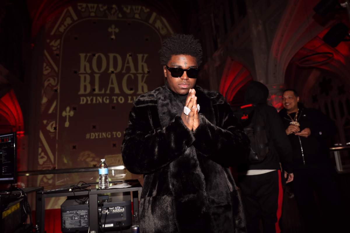 Kodak Black attends the Dying To Live album listening party at Harlem Parish on Dec. 12, 2018 in New York City.