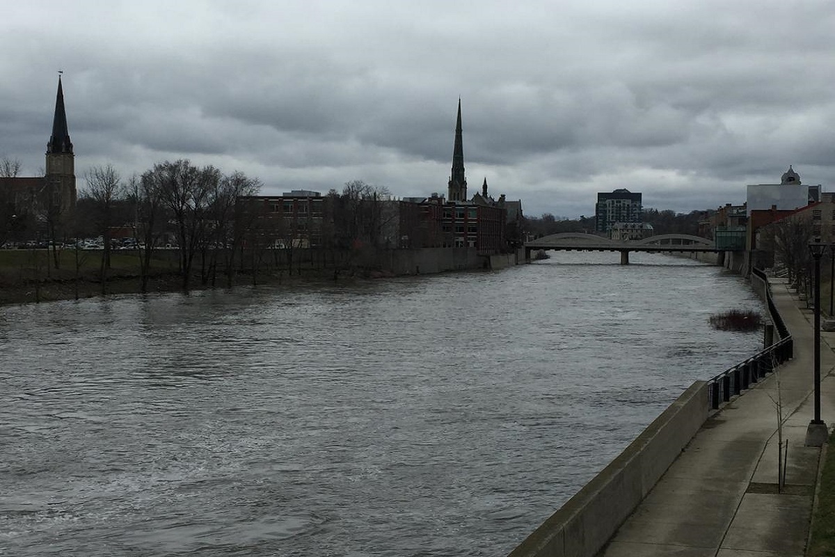 The Grand River in Cambridge, Ont.