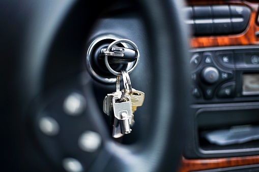 A set of car keys