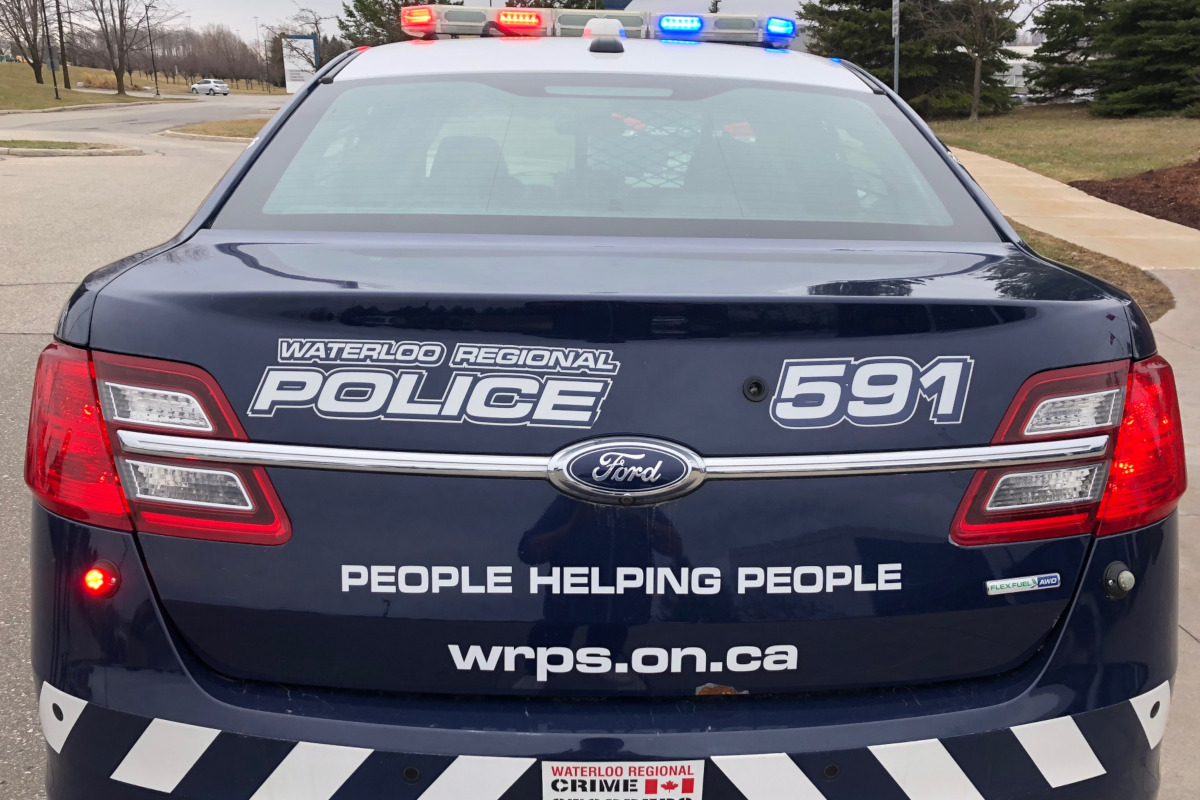 A store clerk in Kitchener was attacked with a weapon after confronting a man suspected of pocketing items without paying for them, according to Waterloo police.