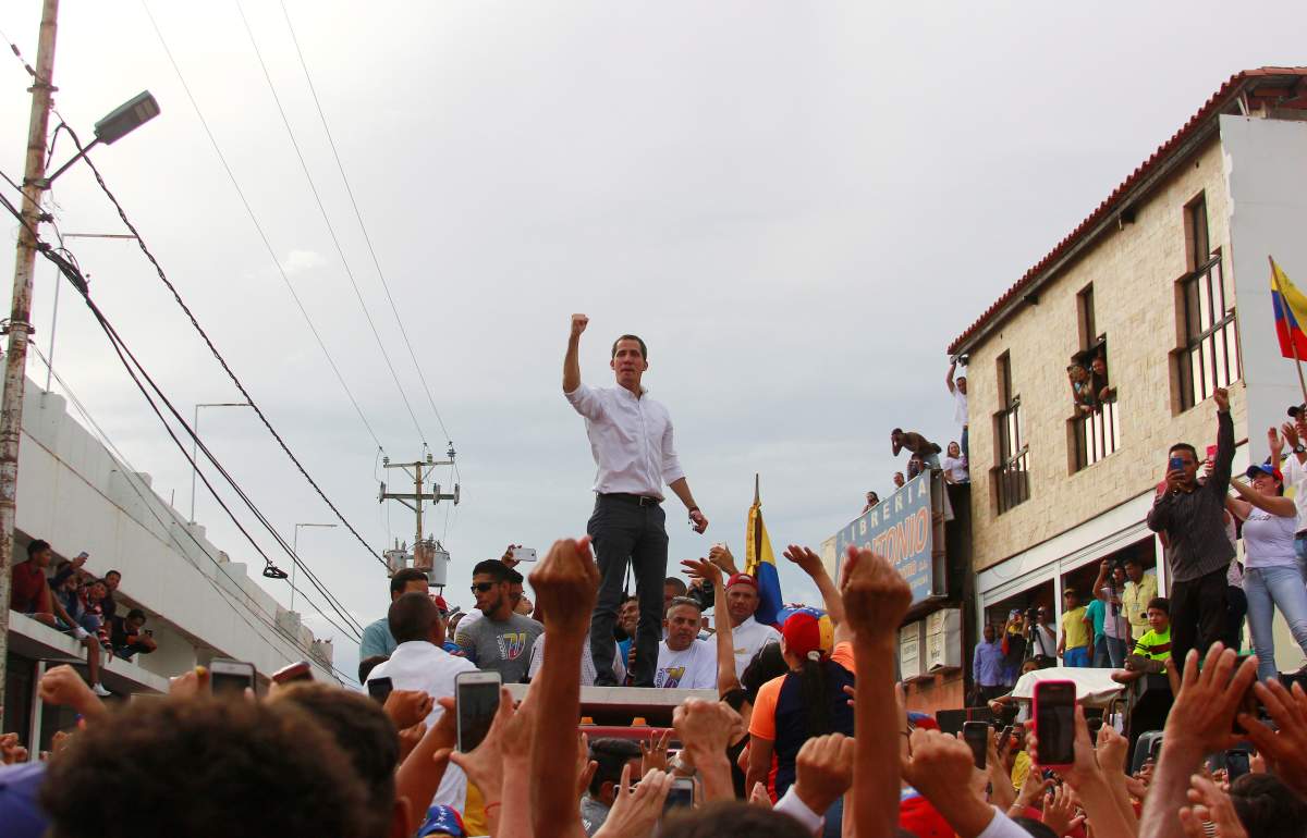 Venezuelan opposition leader Juan Guaido, who many nations have recognised as the country's rightful interim ruler, attends rally in Barquisimeto, Venezuela May 25, 2019. REUTERS/Jesus Hernandez.