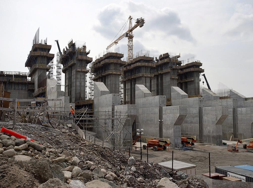 oThe construction site of the hydroelectric facility at Muskrat Falls, Newfoundland and Labrador is seen on July 14, 2015. THE CANADIAN PRESS/Andrew Vaughan