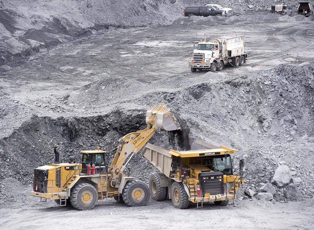 Excavators work at Atlantic Gold Corporation's Touquoy open pit gold mine in Moose River Gold Mines, N.S. on Tuesday, June 6, 2017.
