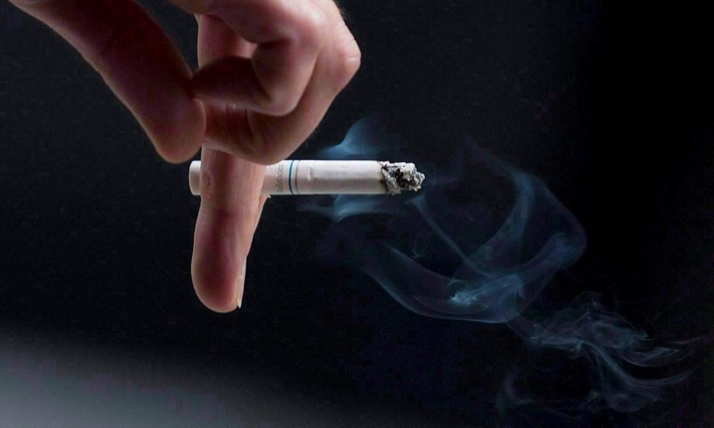 A person holds a cigarette on Sept. 29, 2009.