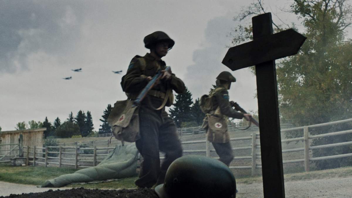 A still from D-Day Heritage Minutes video.