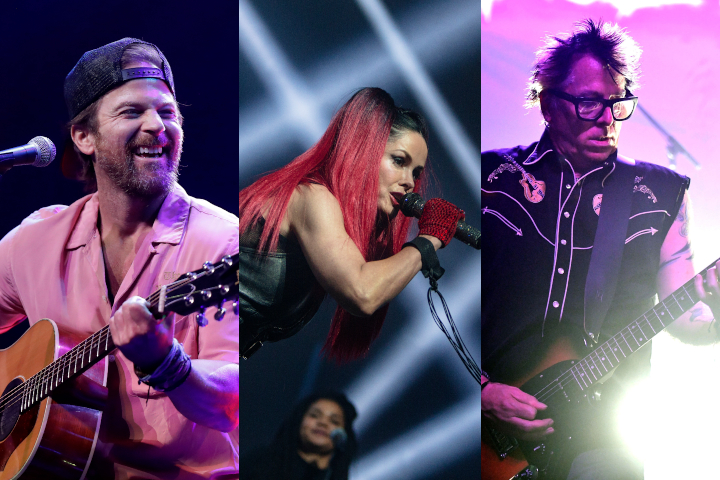 Singer Kip Moore, AQUA singer Lene Nystrom, Guitarist/vocalist Noodles of the band Offspring.