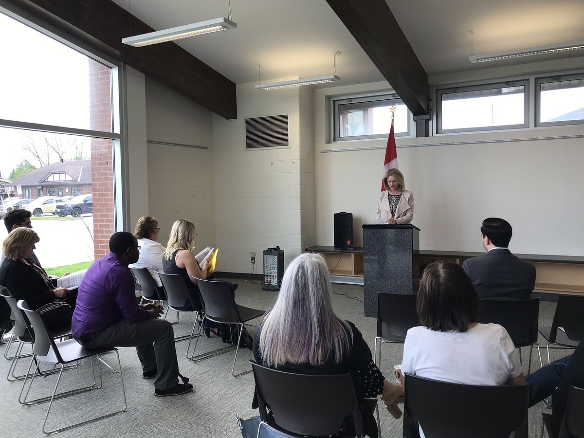 MP Kate Young made the announcement along with MP Peter Fragiskatos in Strathroy. 