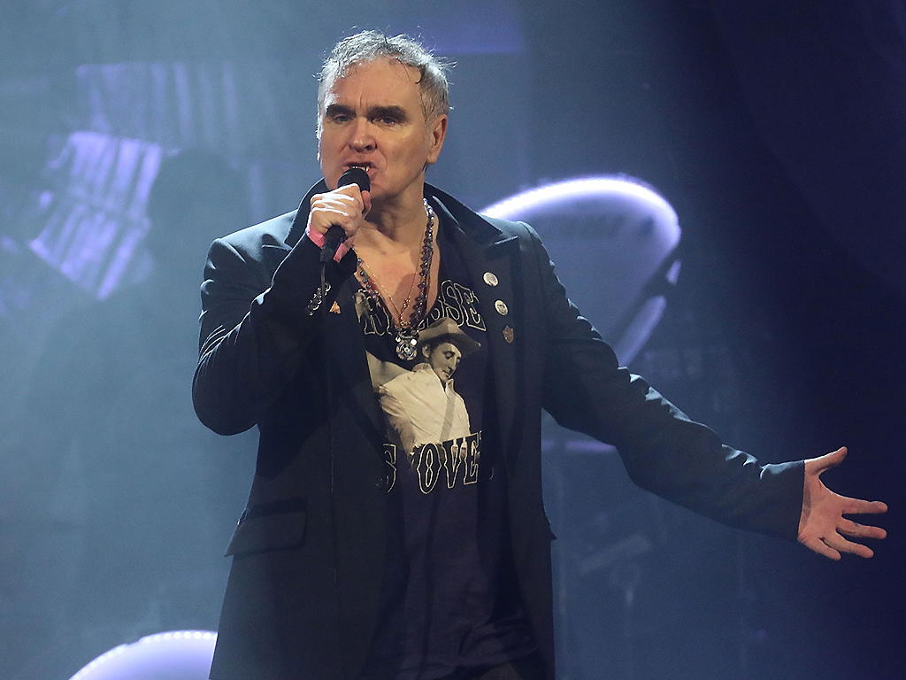 Morrissey performs during his Broadway debut at Lunt-Fontanne Theatre on May 2, 2019 in New York City.