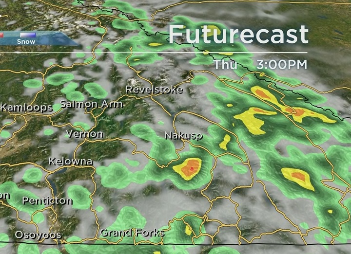 Temperatures are expected to reach 30 C Thursday through Saturday, though a chance of showers is in the forecast.