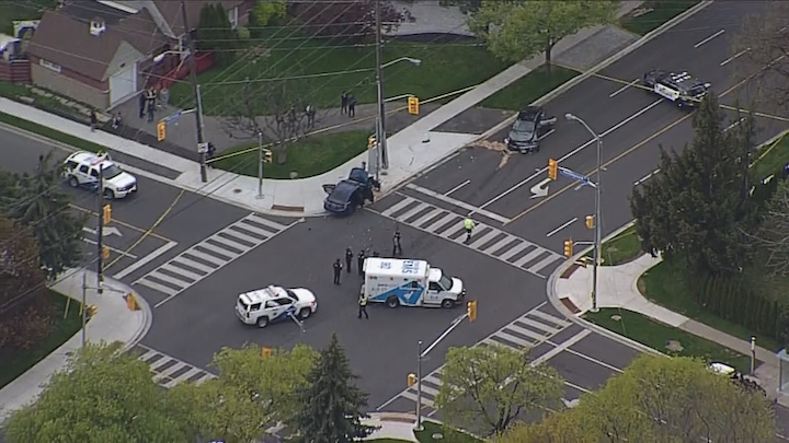 The crash happened before 6 p.m. on Monday.