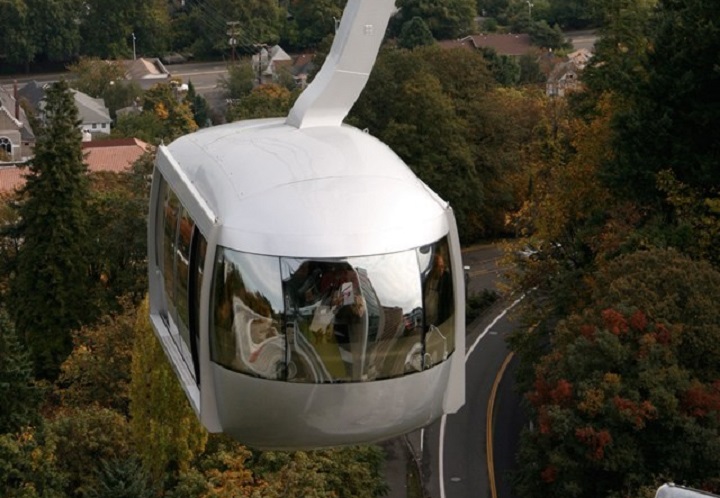 An image of Portland's Aerial Tram. Burnaby city council is slated to vote on supporting a similar gondola.