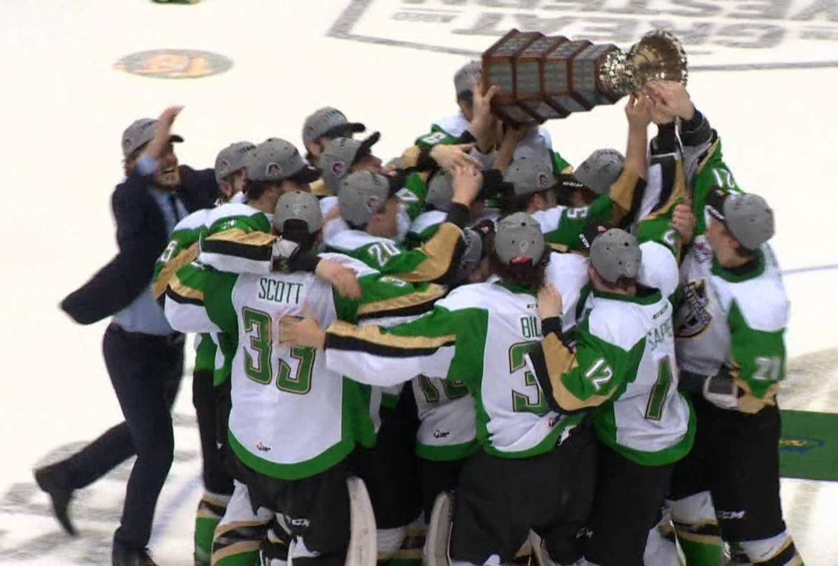 The Prince Albert Raiders downed the Vancouver Giants 3-2 on May 13, 2019, to capture the Ed Chynoweth Cup and advance to the Memorial Cup.