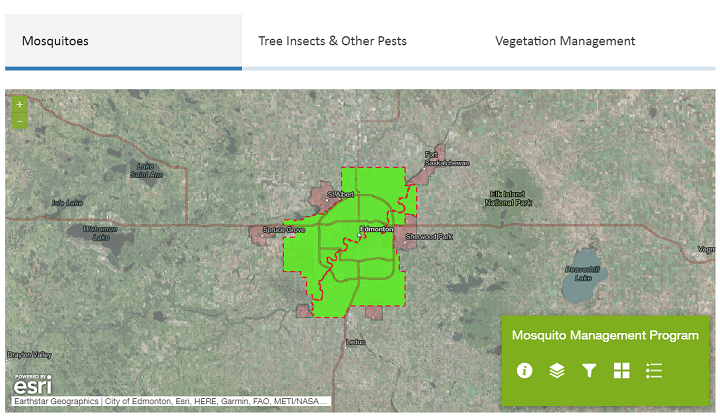 The City of Edmonton has launched a map so residents can track where pesticides have been sprayed in the city.
