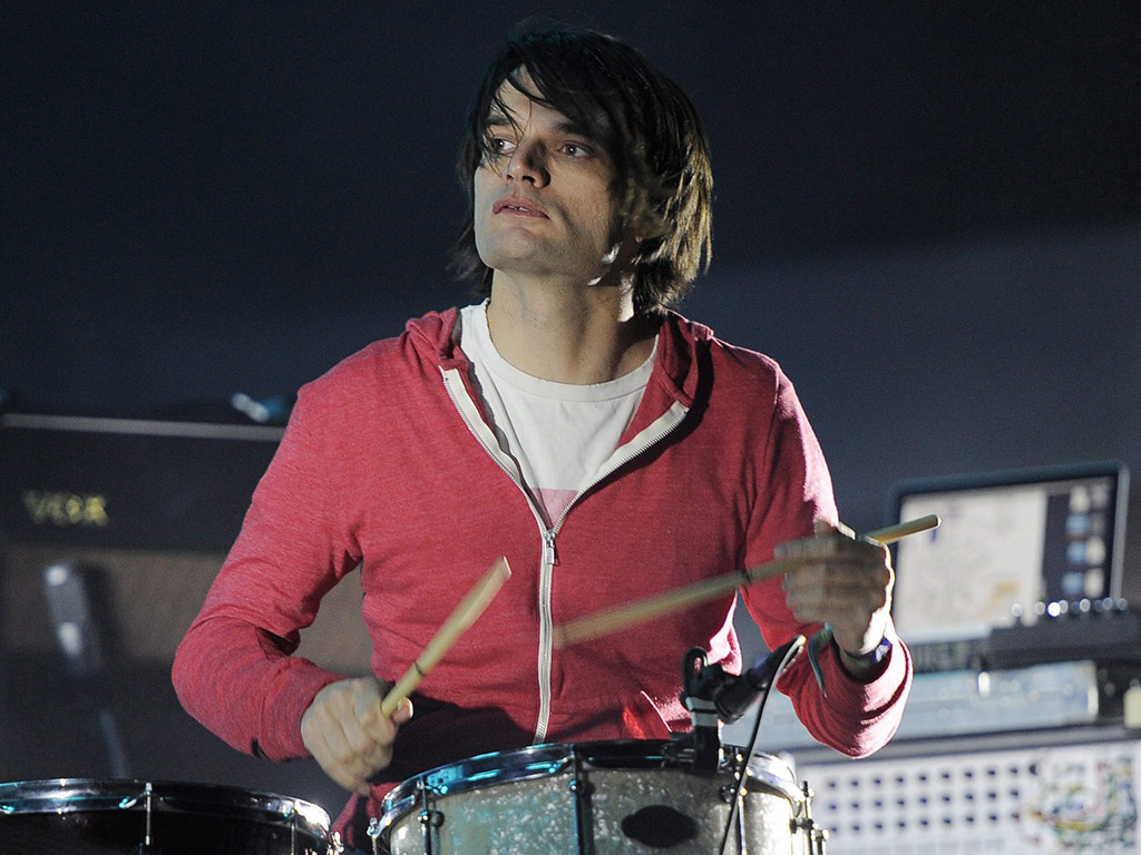 Jonny Greenwood of Radiohead performing at the Coachella Valley Music and Arts Festival in Indio, Calif.