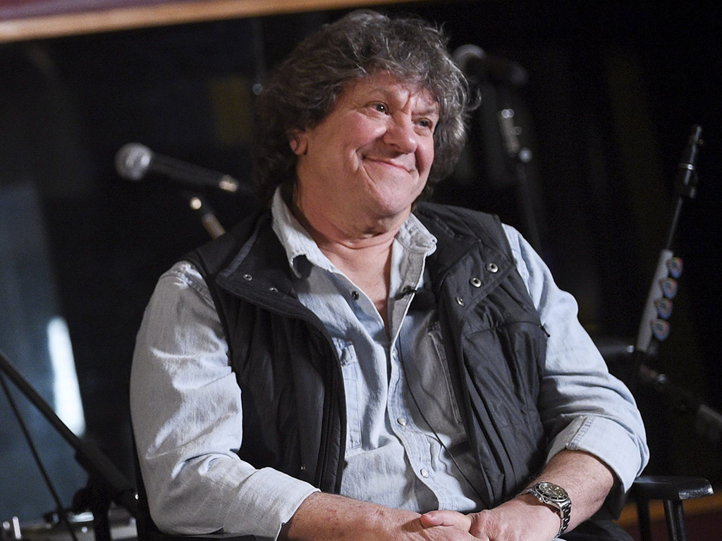 Woodstock co-producer and co-founder Michael Lang, participates in the Woodstock 50 lineup announcement at Electric Lady Studios on March 19, 2019, in New York City.