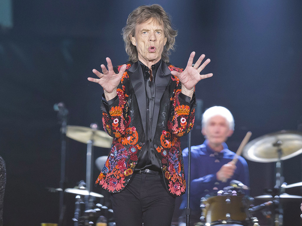 (L-R) Mick Jagger and Charlie Watts of The Rolling Stones perform onstage on the No Filter European tour at the U Arena in Nanterre, France in 2017.