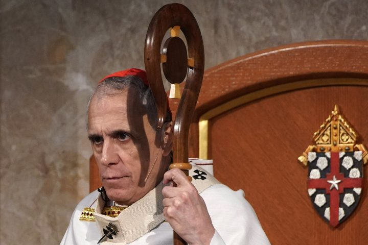  In this Saturday, June 1, 2019 file photo, Cardinal Daniel DiNardo presides over a Mass of Ordination for seven candidates for the priesthood at the Co-Cathedral of the Sacred Heart in Houston. 