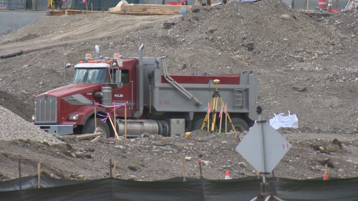 Construction on Calgary’s Crowchild Trail on May 24, 2019.