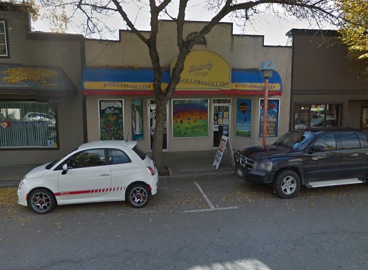 Police say a suspect is in custody following a foiled robbery of the Dollar Dollar store in Enderby on Monday.