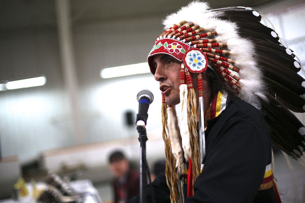 Incumbent Grand Chief Arlen Dumas.