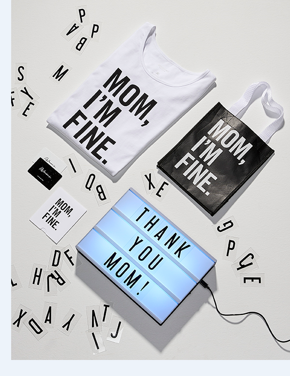 “Mom, I’m fine” products from Reitmans.
