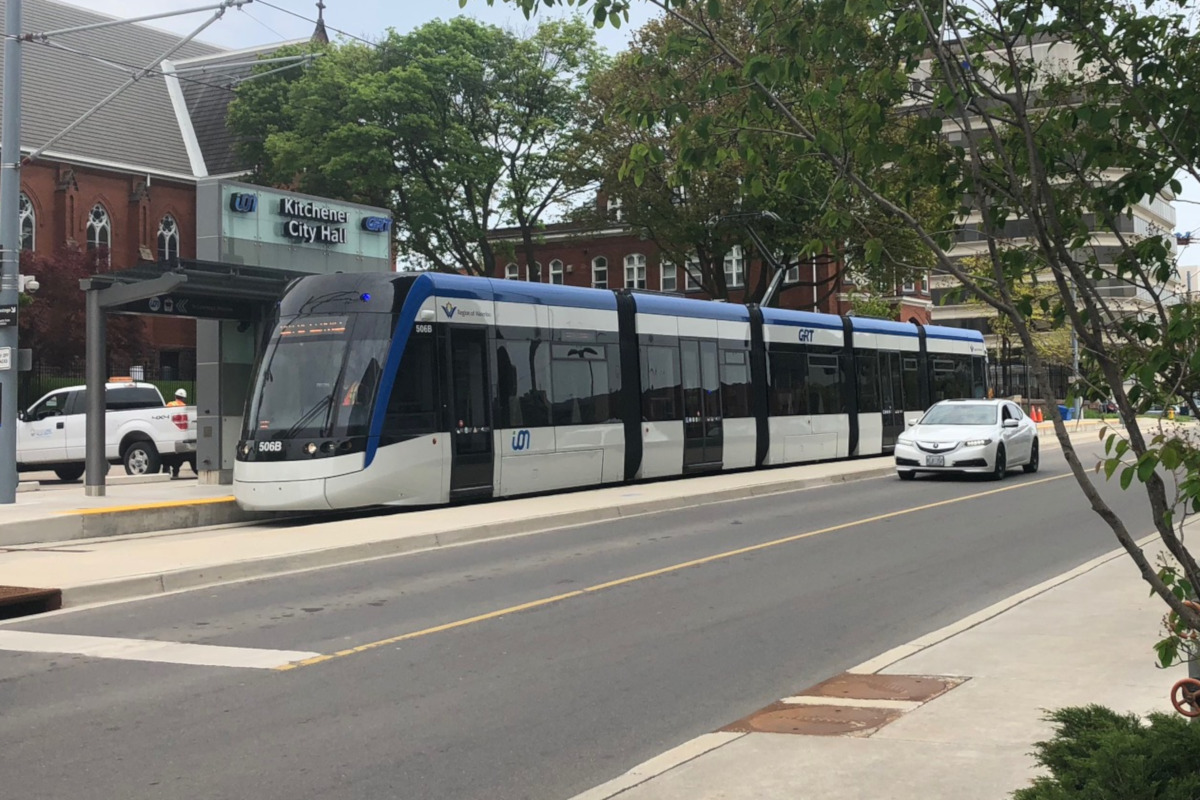 A file photo of an ION LRT train.