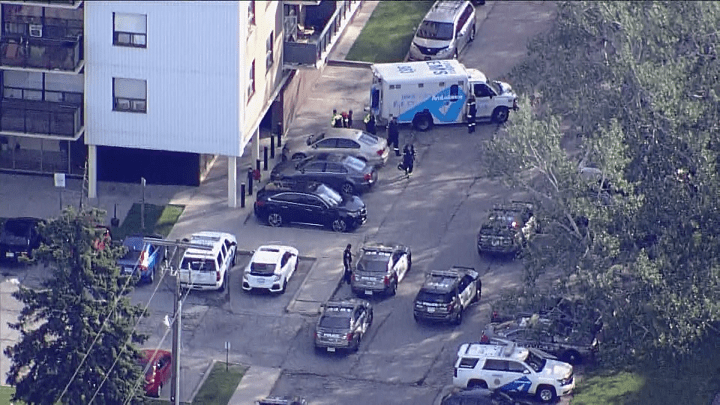 A man died Thursday morning after reports of a stabbing near Parkwoods Village Drive and Gisburn Road, police say.