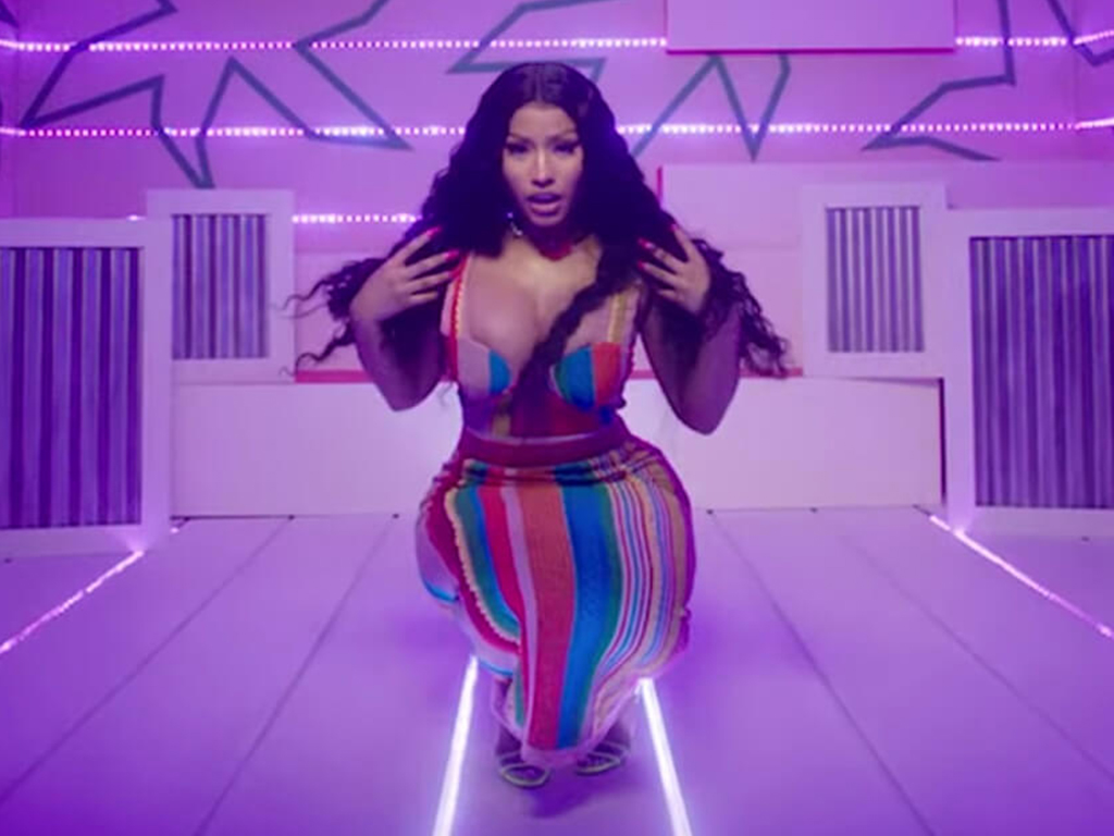 Nicki Minaj in the single music video for her latest single, ‘Megatron,’ which was released on June 21, 2019.