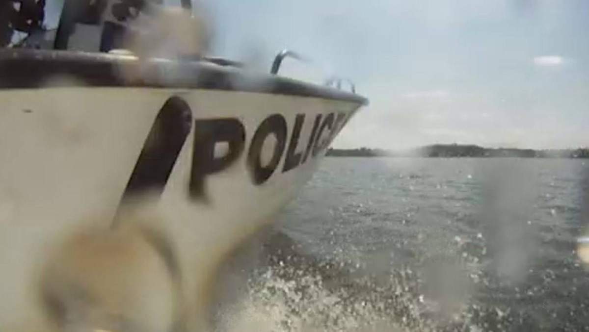 Officers are searching for man who went missing after he went swimming with his son in Peninsula Lake in Huntsville on Monday, OPP say.
