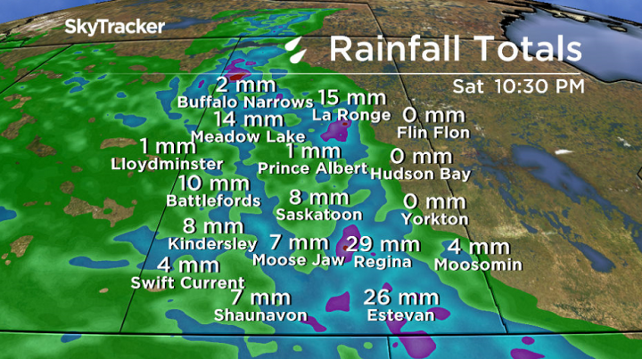 Rainfall amounts will be highly variable, but anywhere between 5 and 30 millimetres of rain is possible this weekend.
