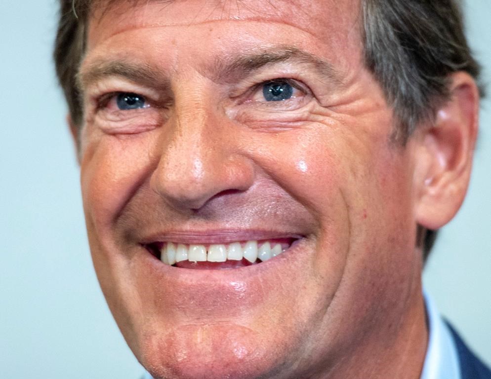 Stephen Bronfman speaks to the media about the prospect of Major League Baseball returning to Montreal Wednesday, June 26, 2019.