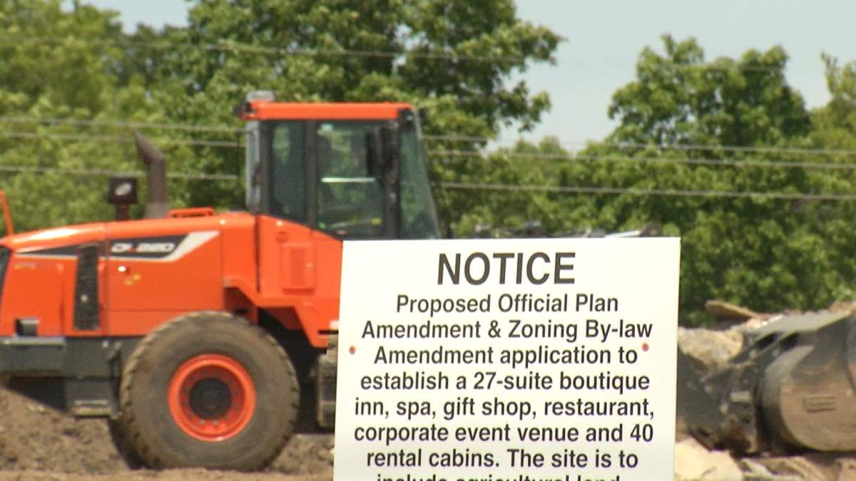 Developer wants to build Unity Inn and Spa on 13.7 hectares of agricultural land in Glenburnie.