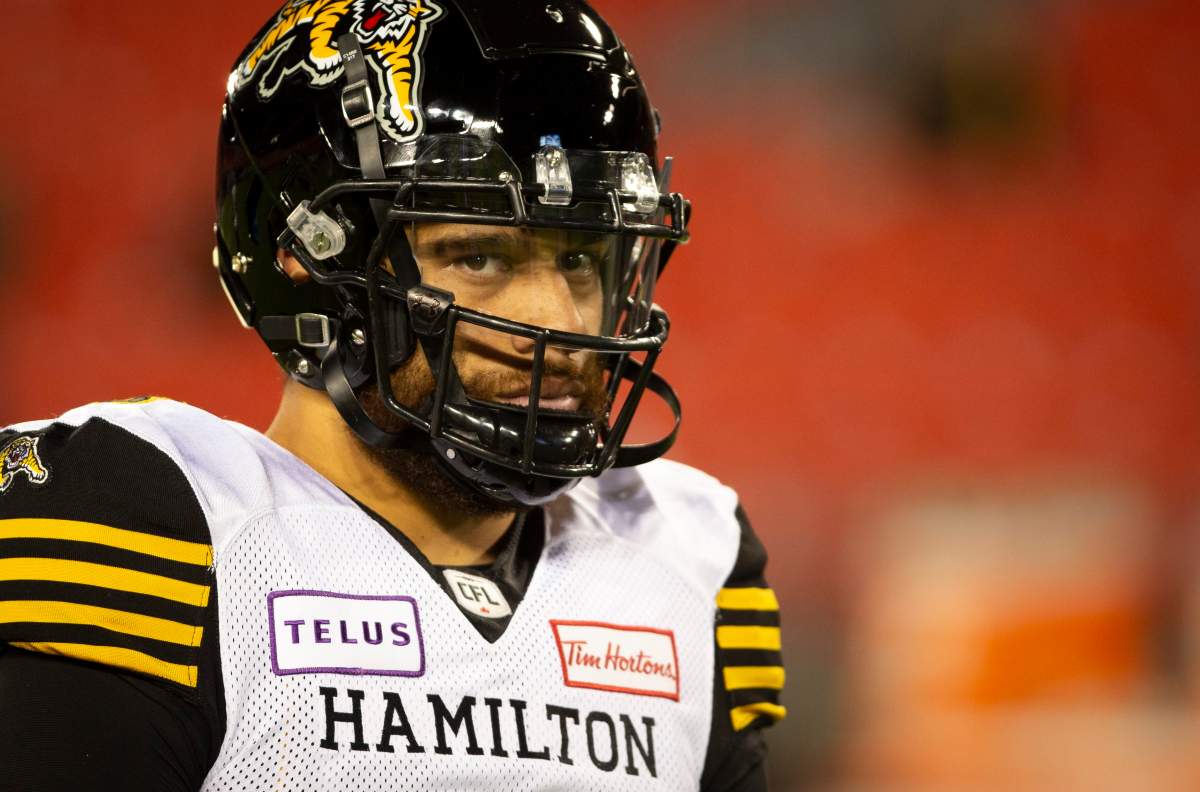 Hamilton Tiger-Cats quarterback Jeremiah Masoli. 