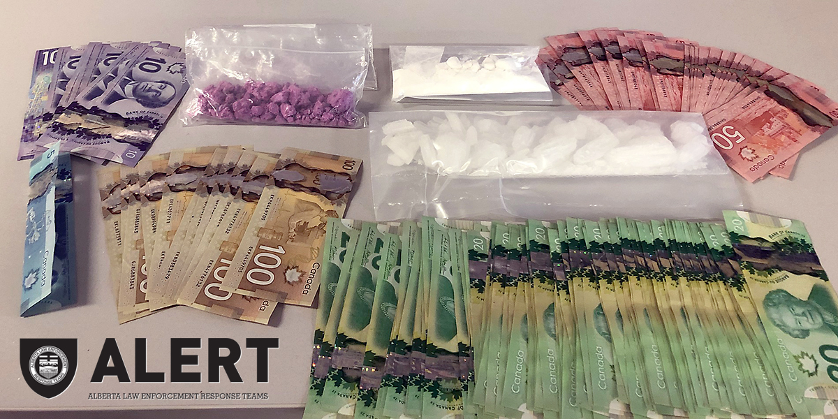 A photo of the drugs and money that resulted from the search warrants executed on July 22, 2019 by ALERT investigators. Theresa Babitzke faces seven drug-related charges.