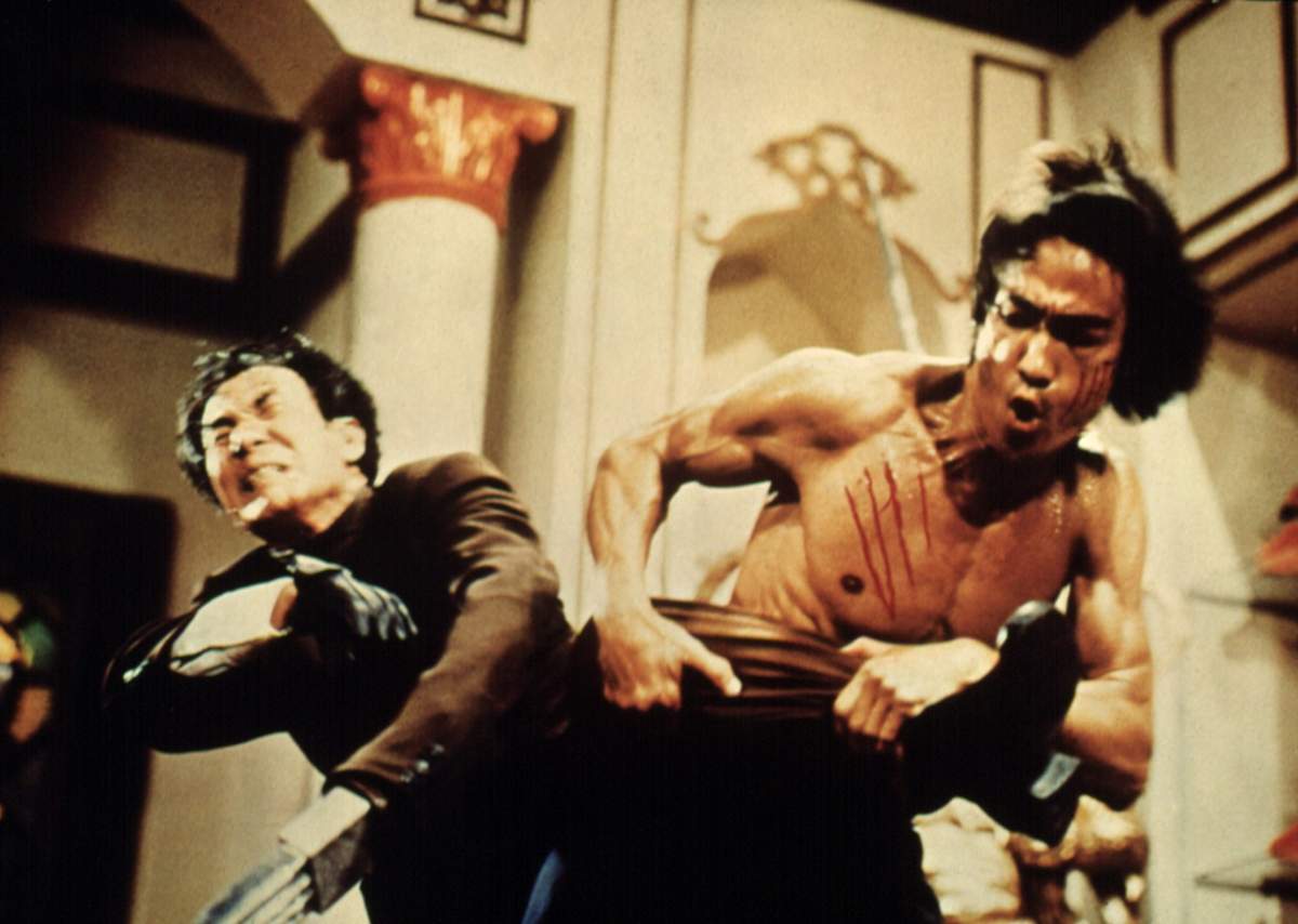 (L-R) Shih Kien and Bruce Lee in 1973’s Enter the Dragon.