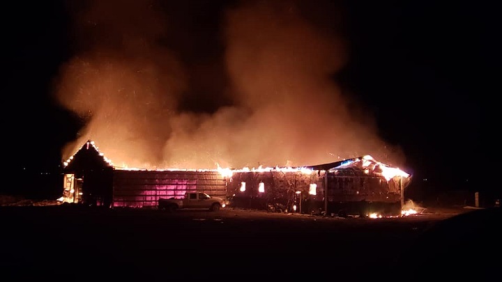 The fire broke out at Delta Dairy shortly before midnight Tuesday night.