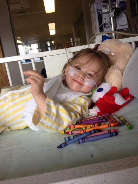 Hailey stayed positive despite long stays in the intensive care unit after her throat was damaged by a plastic eyeball.