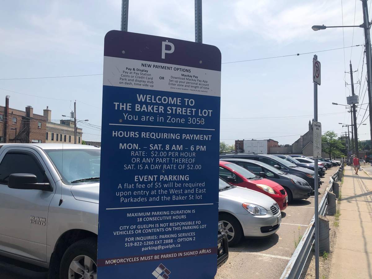 The Baker Street parking lot in downtown Guelph is closing on Oct. 1. 