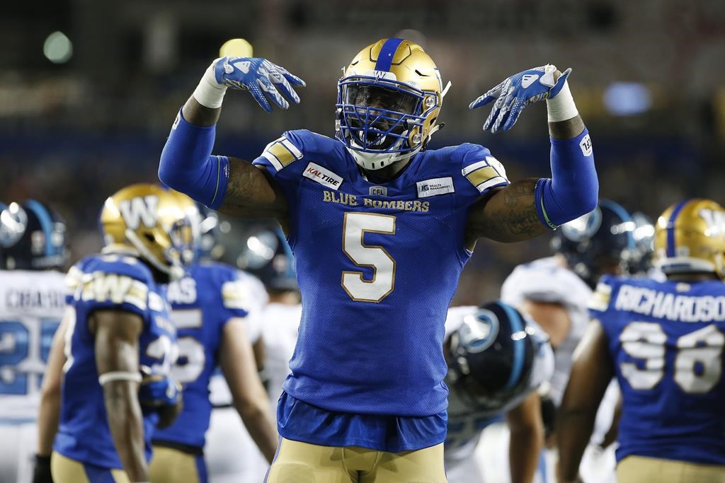 Winnipeg Blue Bombers’ Willie Jefferson