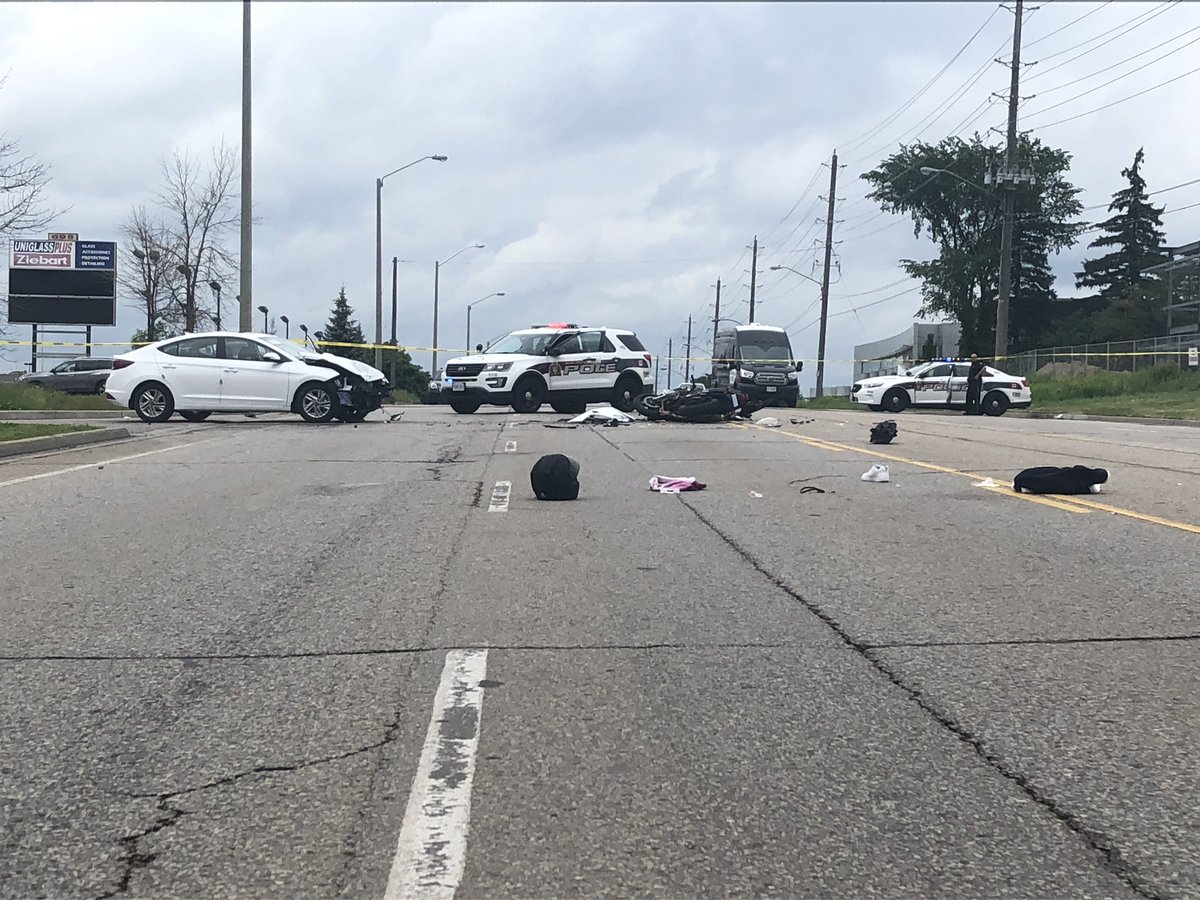A motorcyclist was severely injured in a crash on Woodlawn Roadin file photo.