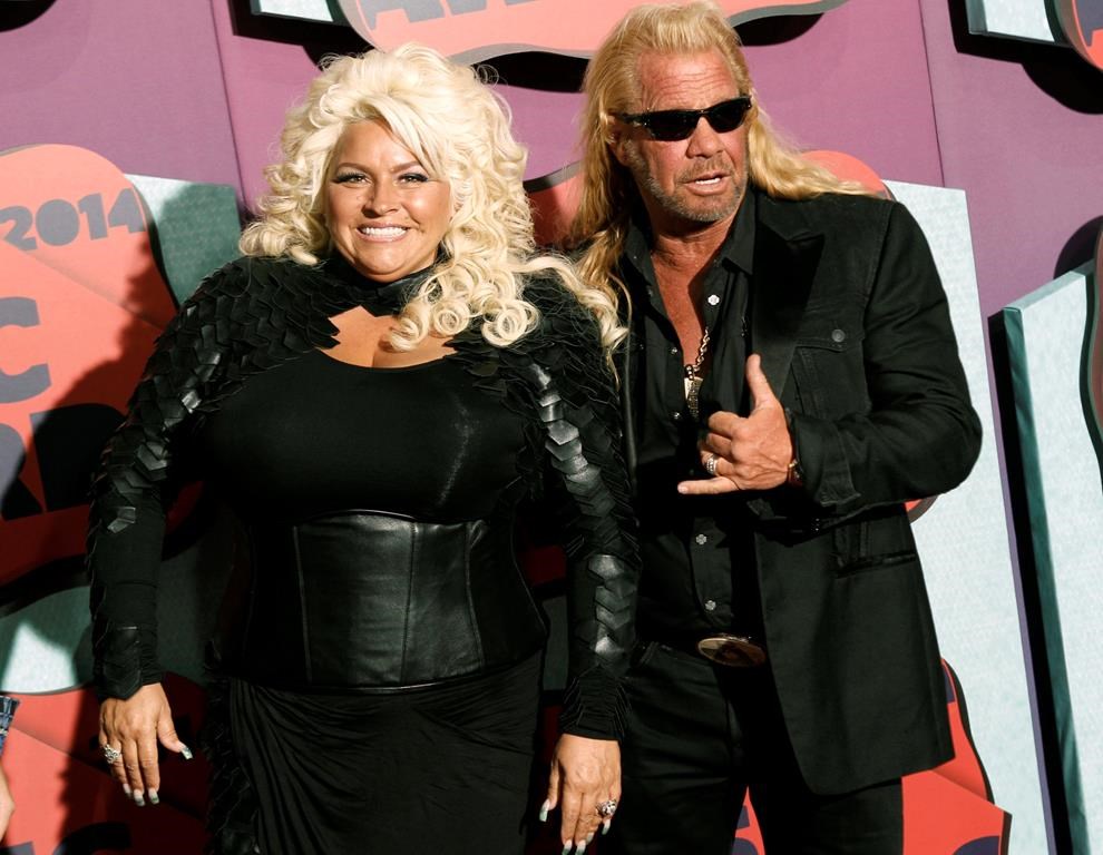 Beth Chapman, left, and Duane Chapman arrive at the CMT Music Awards at Bridgestone Arena, in Nashville, Tenn. (Photo by Wade Payne/Invision/AP, File)