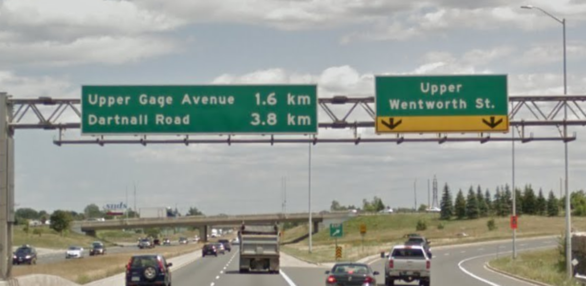 The city conducted rolling closures on the Lincoln Alexander Parkway last month, due to concerns about overhead signs.