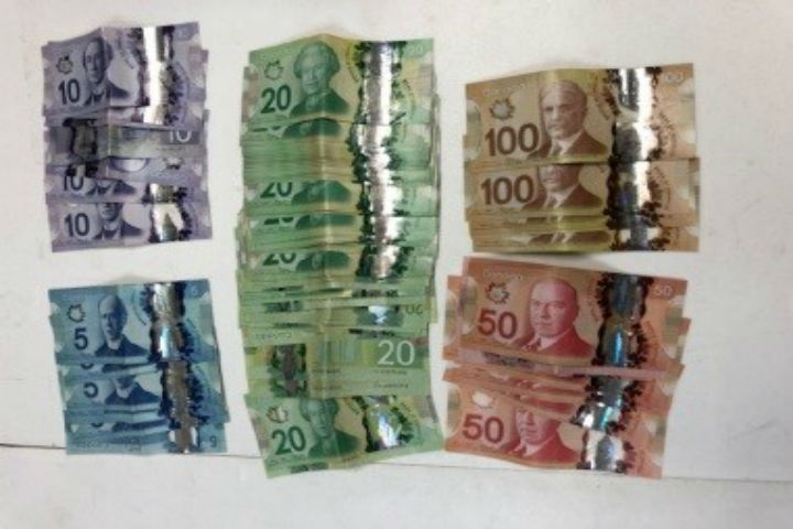 Cash was seized following a drug-trafficking investigation in the city of Orillia, police say.