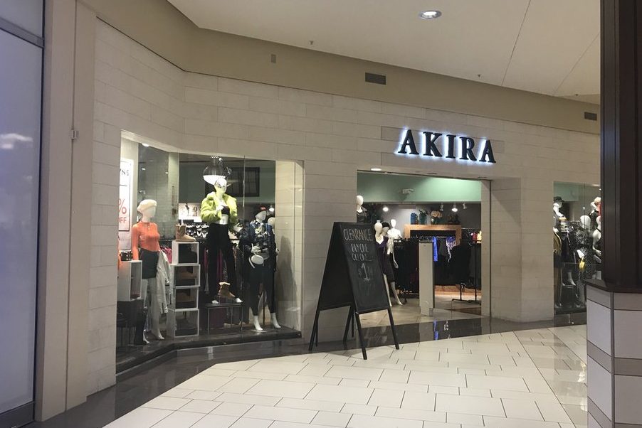 The Akira clothing store is shown at Orland Square Mall in Orland Park, Ill., in this file photo from Oct. 11, 2018.