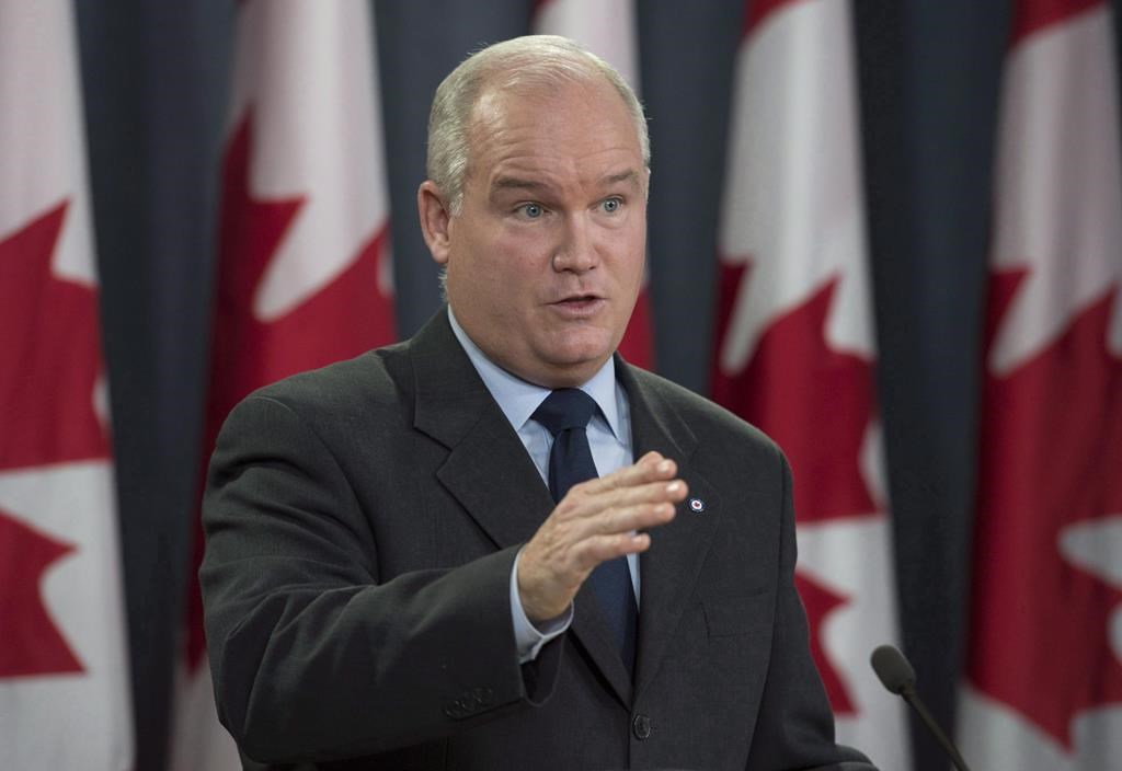 Conservative MP Erin O'Toole speaks during a news conference, Wednesday October 11, 2017 in Ottawa. A Conservative government, if elected this fall, would work to fix Canada's relationship with Saudi Arabia by trying to build back rapport with the kingdom in areas that it considers of mutual interest.